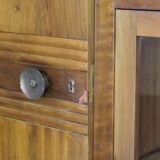 1930s walnut credenza in art deco style