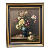 Oil on Canvas "Bouquet of Roses" - N. Okolowicz (1867-1928) - 55x46 cm