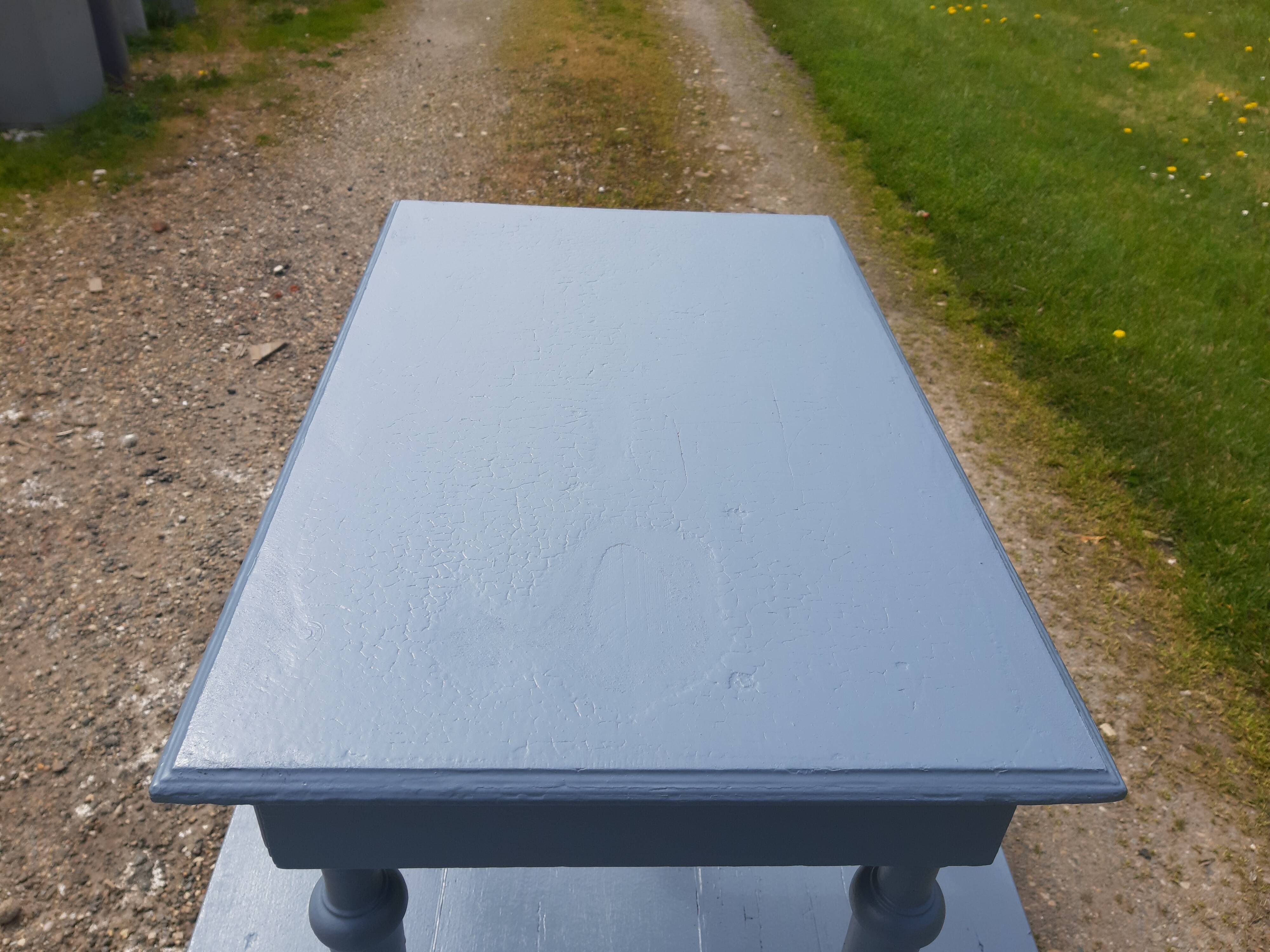 Table Child 19th Old Grey Ceruse