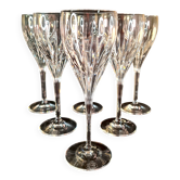 Lot de 6 verres en cristal taillé – Cristallerie de Paris (modèle proche Ir