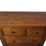 Rustic pine chest of drawers