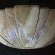 Suite of 4 wall lamps, plaster, painted faux-marble