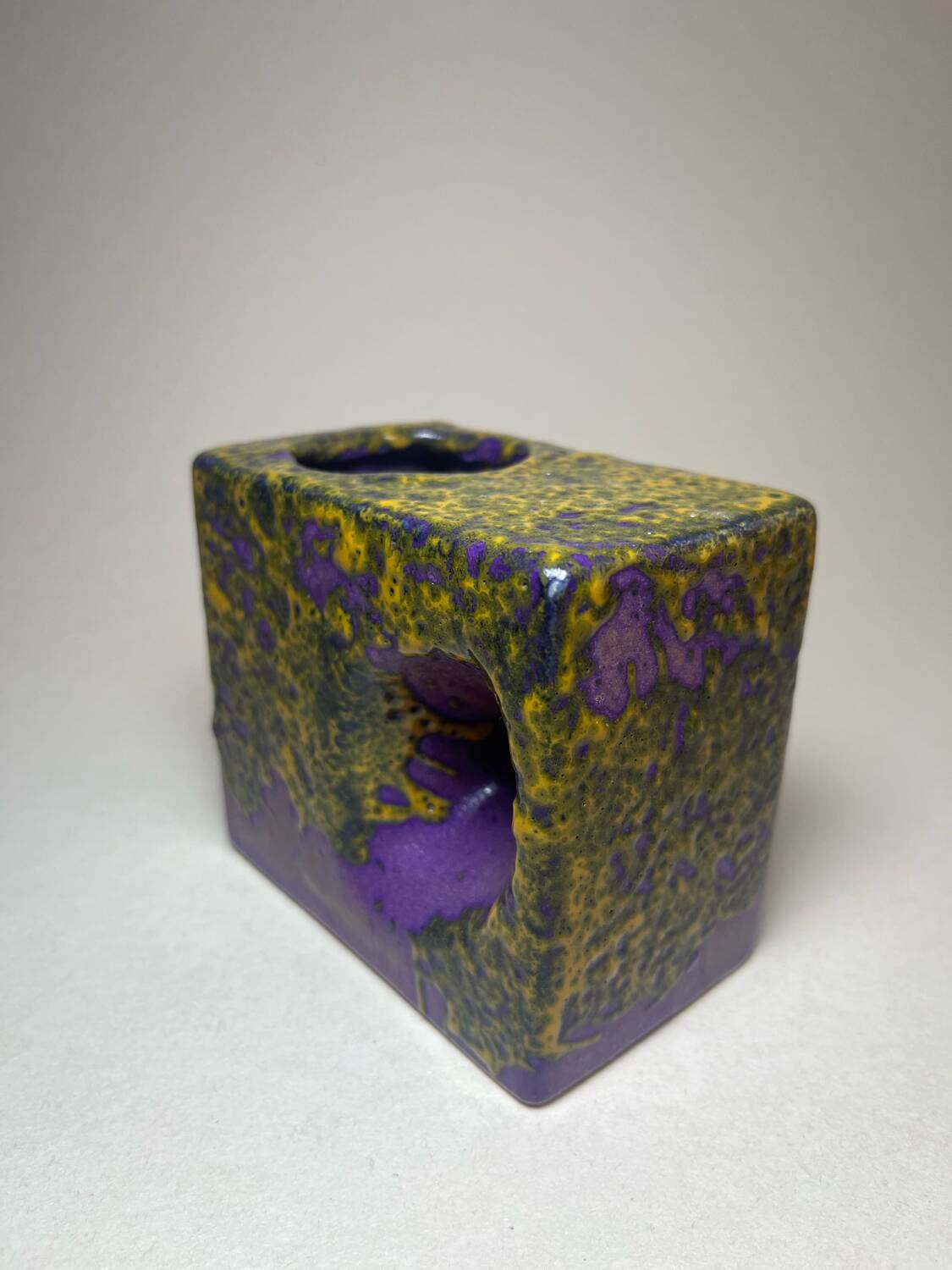 Vintage cubic vase
