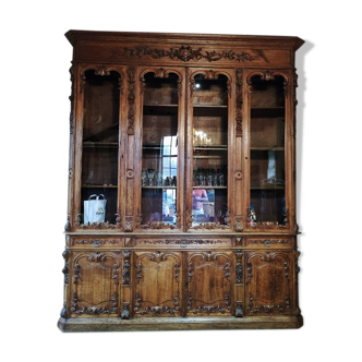 Old glazed sideboard cabinet XXL