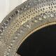 Large oriental mirror in pierced metal - H 116 cm