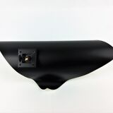 Black coiled metal spiral sconce 1960