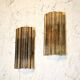 Glass lamps by Poliarte, 1960s, set of 2