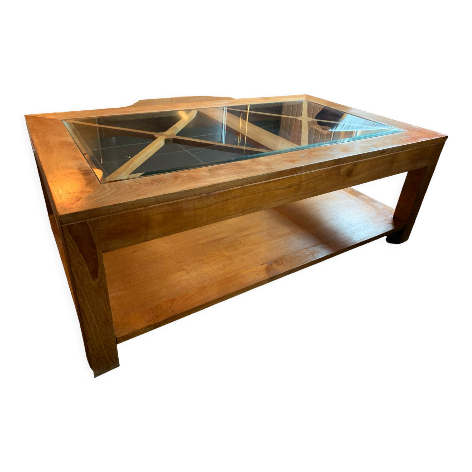 Table de salon teck massif