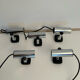 Set de 5 appliques vintage orientable chromée, Italie 1970