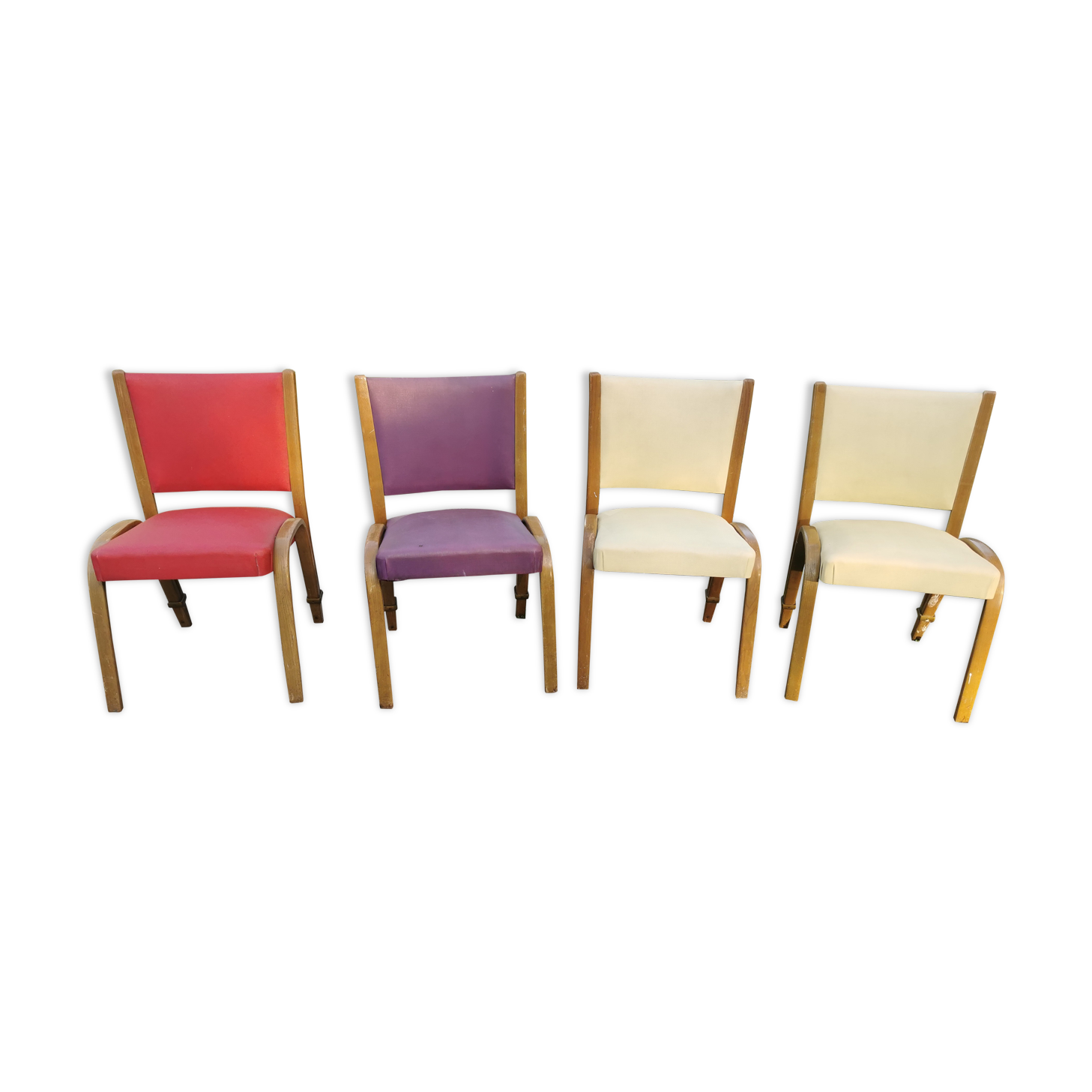 4 bow wood armchair