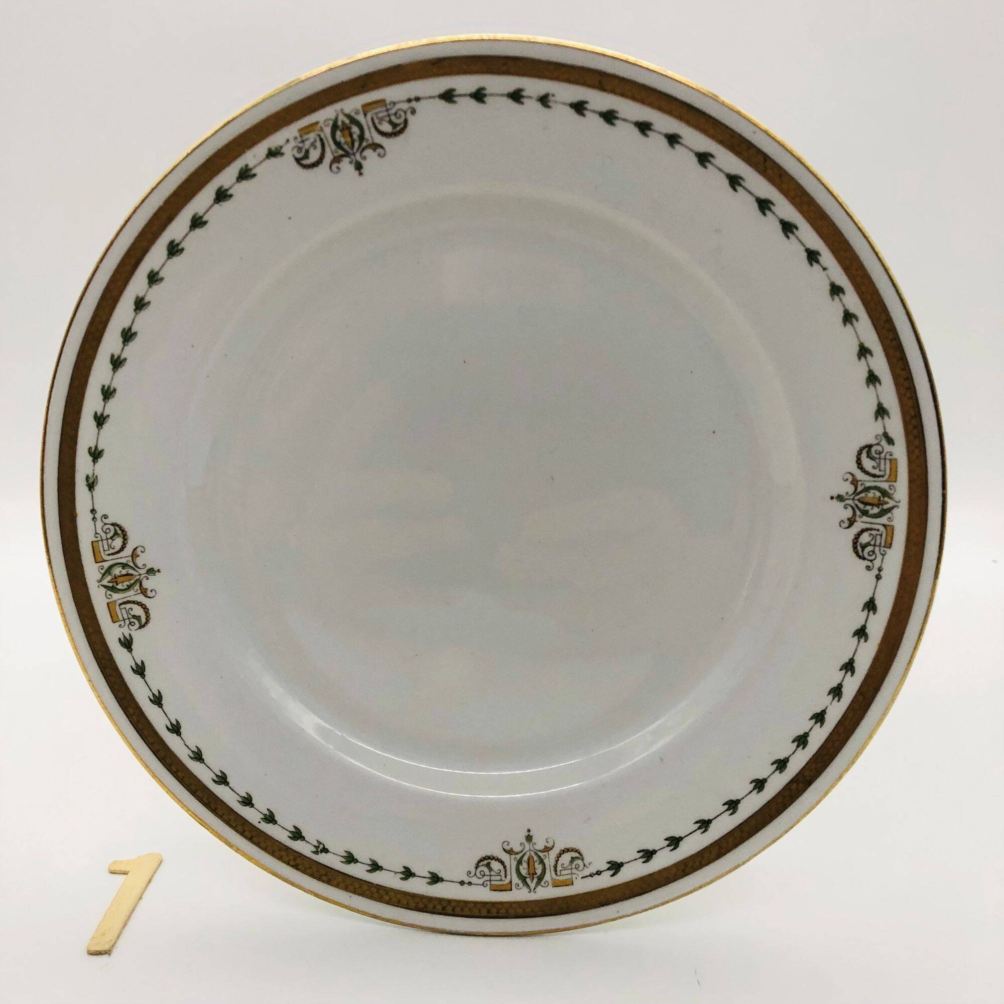 6 Assiettes à dessert vintage, Keeling & Co Losol Ware Burslem.