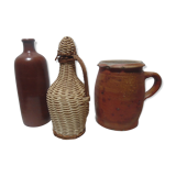 Trio of bottles Earth chic bohemian