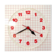 Horloge staiger west germany années 80 rouge