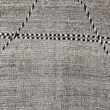 Moroccan Berber carpet Kilim Zanafi black and white 1, 47x1,04