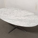 Oval marble coffee table by Horst Brüning, 1960s-1970s