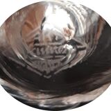 Vase of the crystal factory of Vannes le Châtel - " Verticalized cornucopia " - 70s