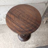 Table selette gueridon turned wood