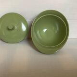 Designer khaki green sugar bowl