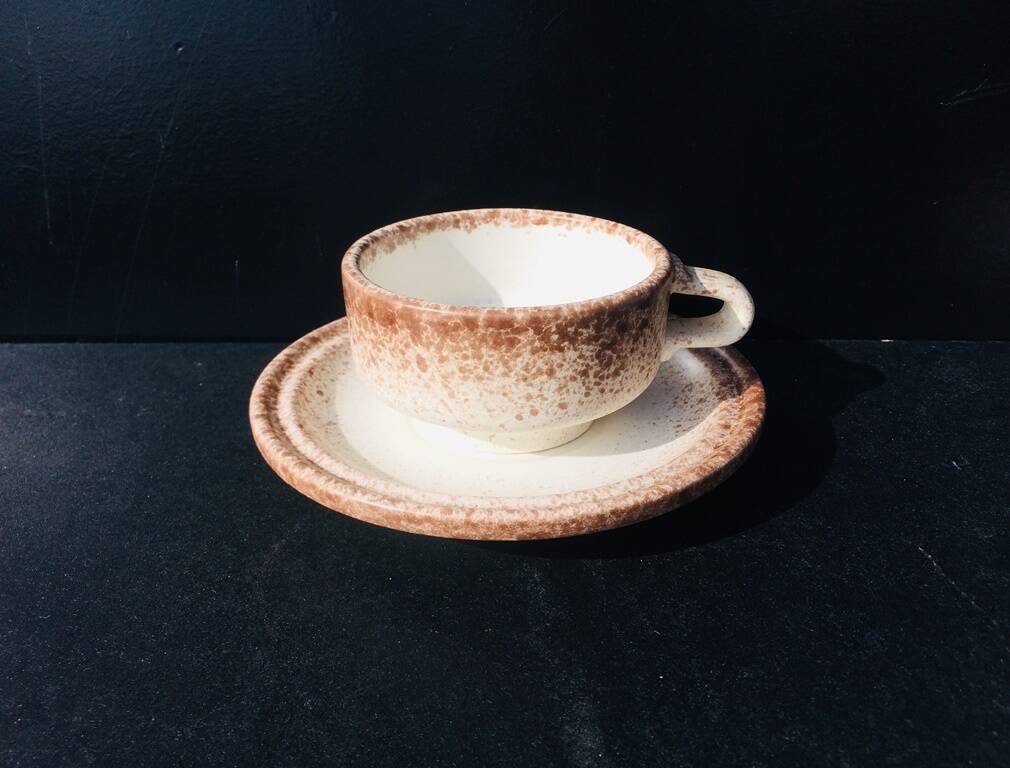 Tea service. Fat Lava. Brutalist. Vintage 60s.