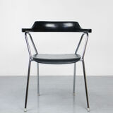Black model 4455 dining armchairs by Niko Kralj