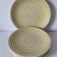 Set of 6 Longchamp dinner and dessert plates – retro lemon look