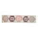 Vintage Turkish Oushak Pink Brown Wool Rug 72x312