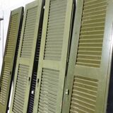 Set of 4 wooden shutters width 140 cm height 228 cm