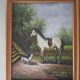 Table by claude gauthier: equestrian portrait with a horse in a park.