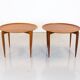 Pair of Danish Teak Model 4508 Tray Tables by Fritz Hansen, 1950s