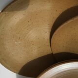 10 Village speckled blond stoneware dessert plates