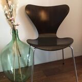 Series of 4 chairs 3107 by Arne Jacobsen edition Fritz Hansen