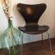 Series of 4 chairs 3107 by Arne Jacobsen edition Fritz Hansen