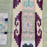 Large flat carpet Durhi India 317x482 cm
