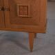 Brutalist bedside table in oak and oak veneer, 1950s