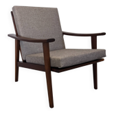 Scandinavian modernist armchair in teak, Denmark circa 1960.
