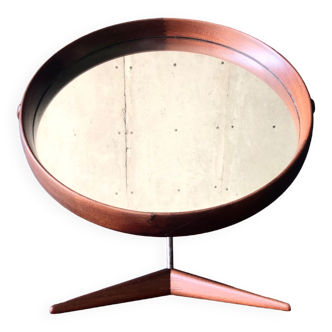 Scandinavian mirror Uno by Osten Kristiansson for Luxus Sweden 1960