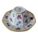Limoges Porcelain Cup with Decor of Barbel Fish and Roses
