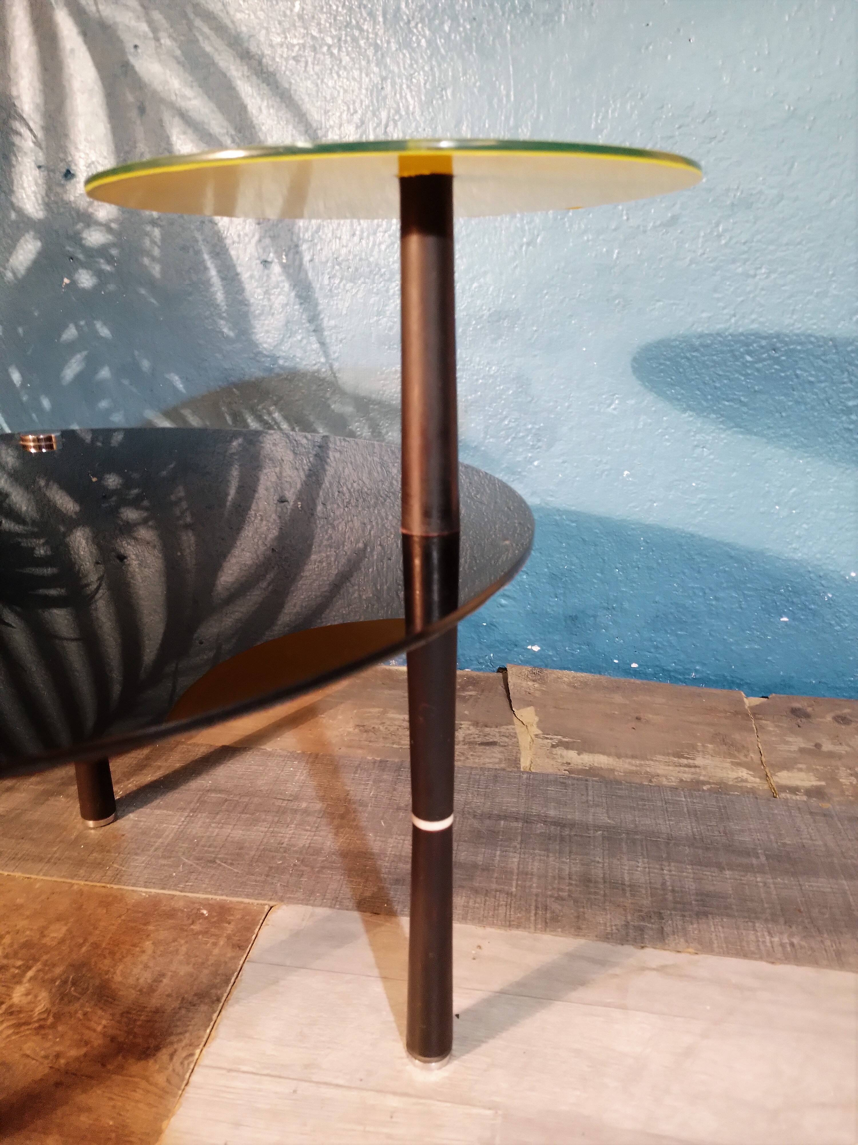 Double tray coffee table 1990s