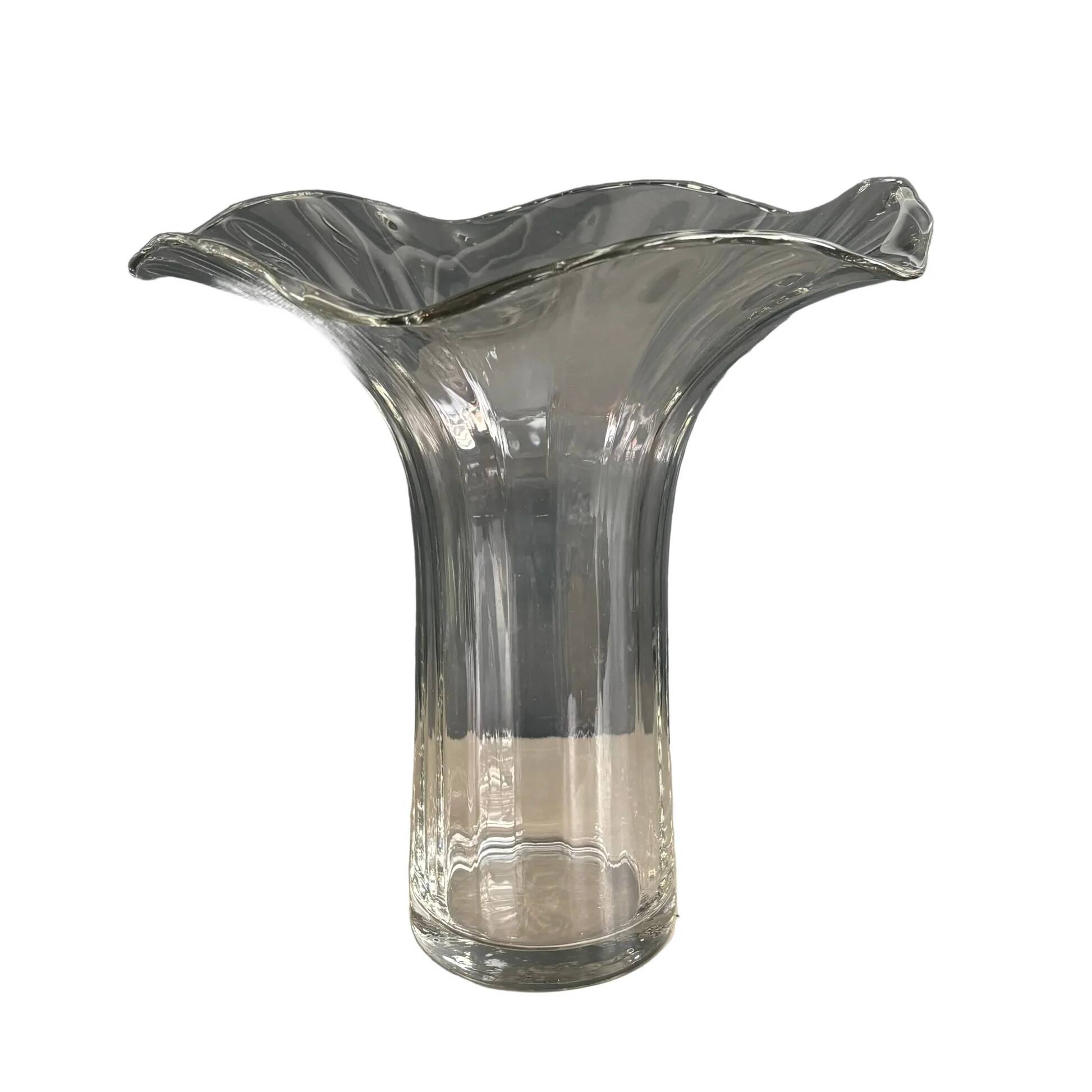 Grand vase en verre évasé - Ref 1348