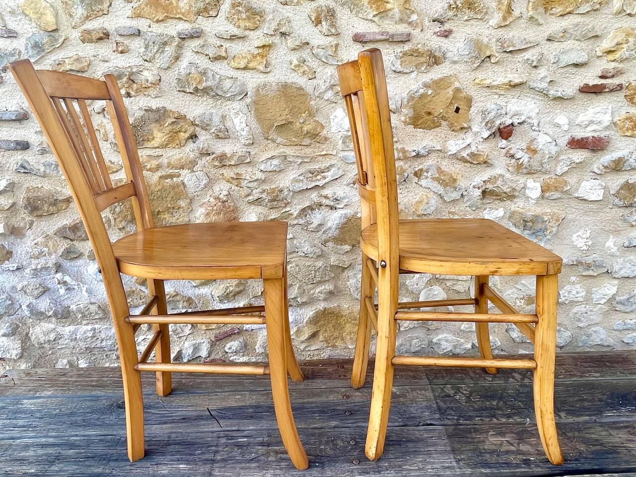 Pair of bistro chairs circa 50s/60s