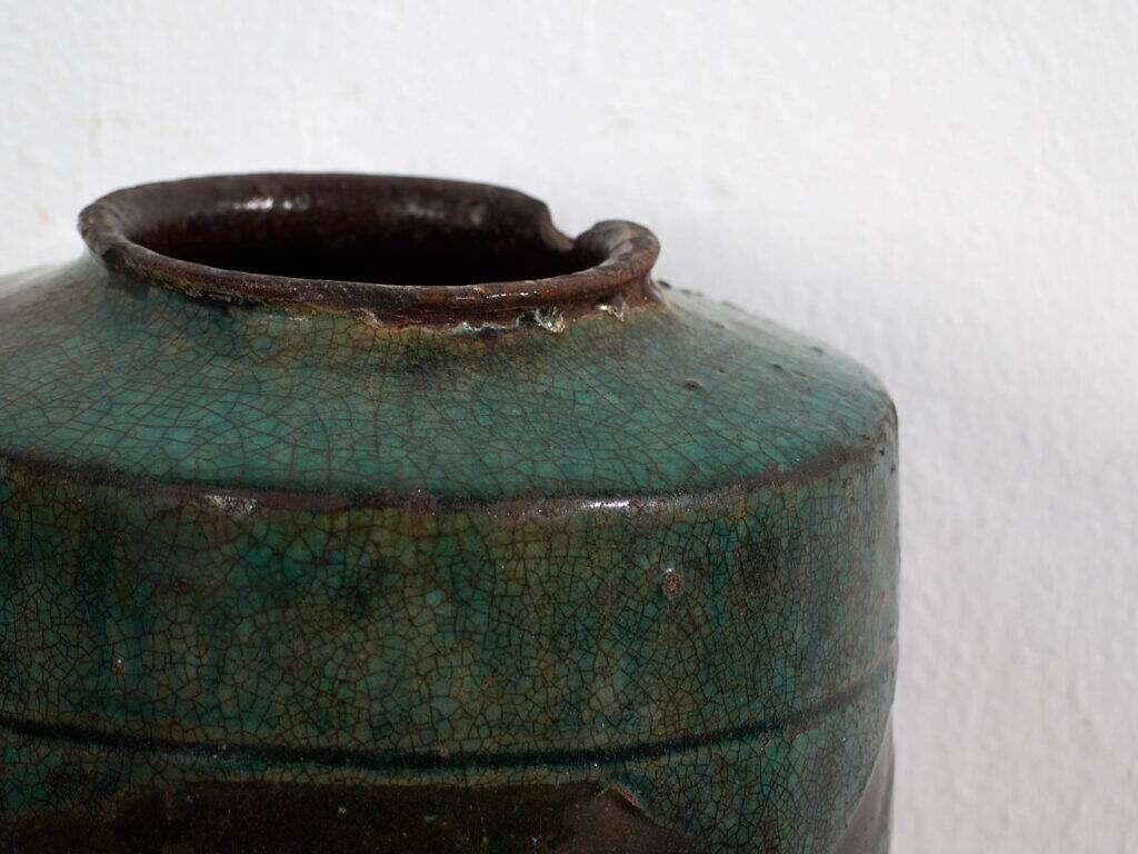 Ancient vase with calligraphic and floral motifs (circa 1820) #23