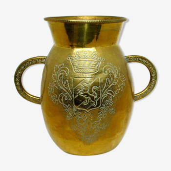 Brass cove vase