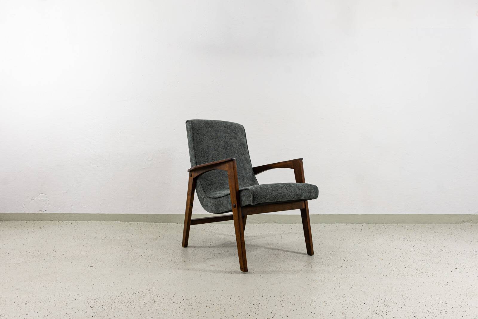 Mid-Century Grey Armchair, 1960's, Poland