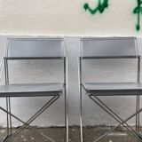 4 chairs X-line series by Niels Jorgen Haugesen for Magis, ITALY 1977