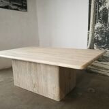 Travertine coffee table
