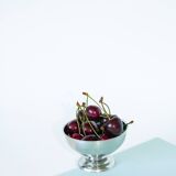 Set of 6 small stainless steel bowls, Basses, Design, 1970, 9 X 5.5 cm