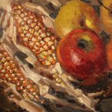 Tableau italien nature morte signé A. Merello du 20ème siècle