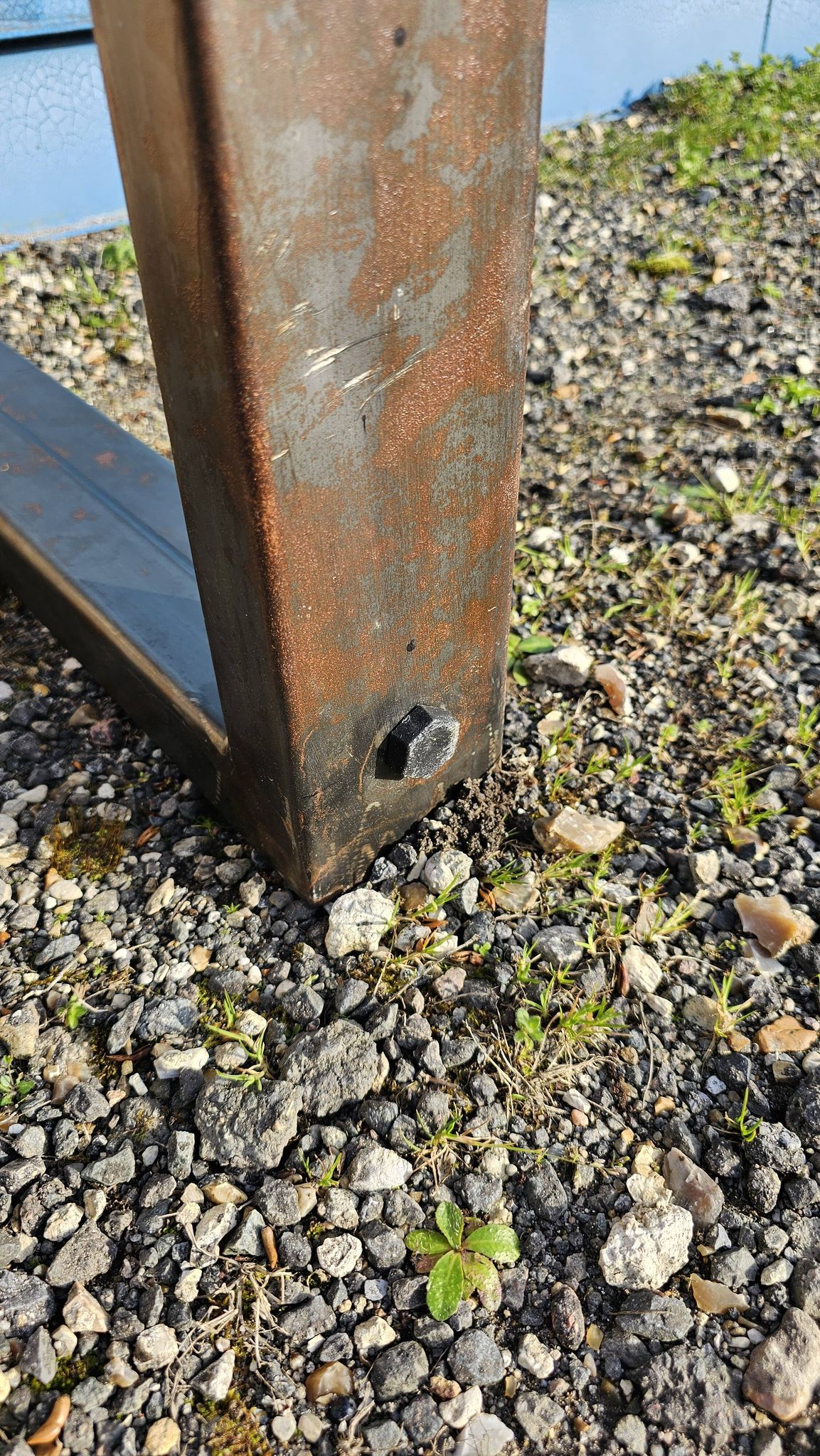 Industrial table 200 x 100 cm with wooden top + metal base