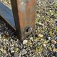 Industrial table 200 x 100 cm with wooden top + metal base