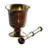 Functional and decorative brass mortar